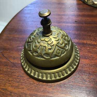 Vintage Mid century brass, front desk, bell - image 1