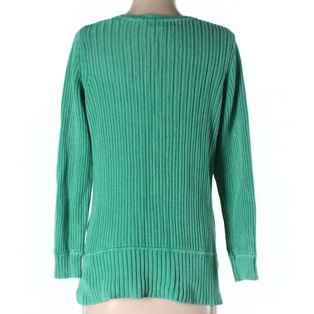 Style & Co Green Ribbed Pullover Sweater - image 2