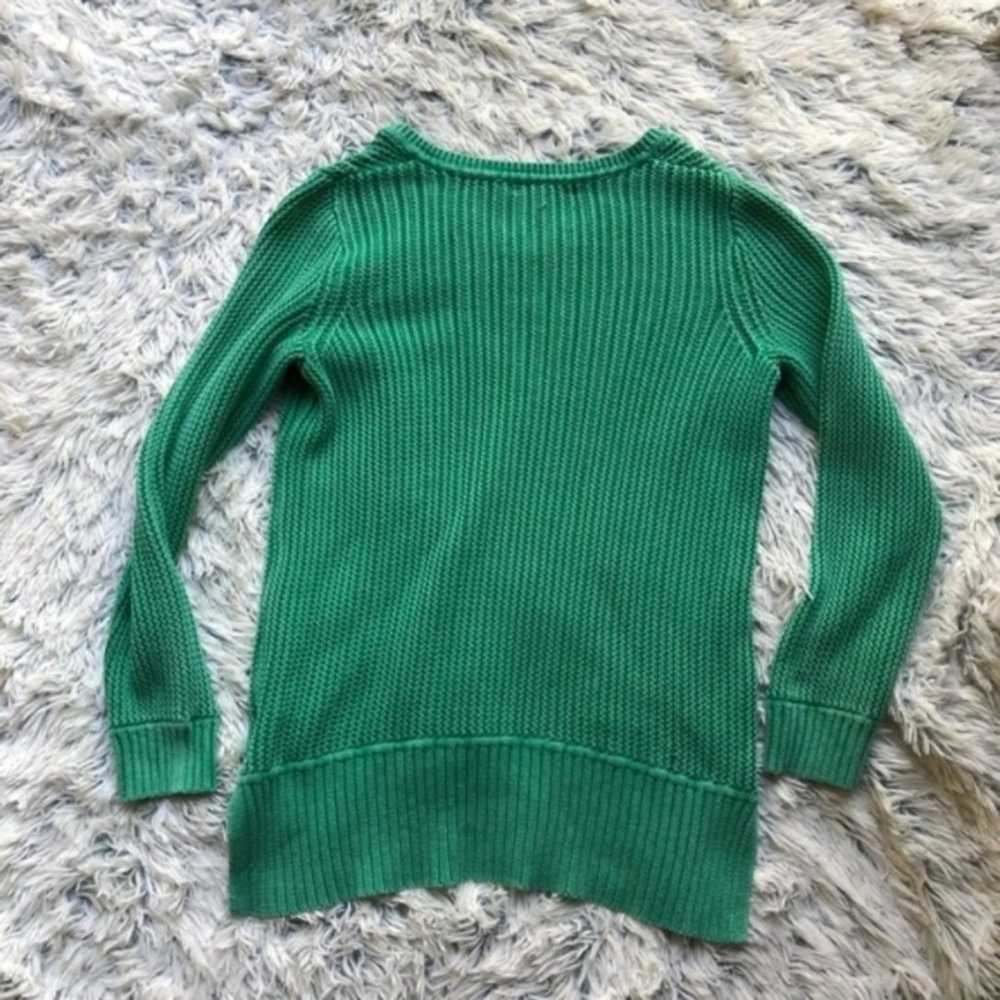 Style & Co Green Ribbed Pullover Sweater - image 7