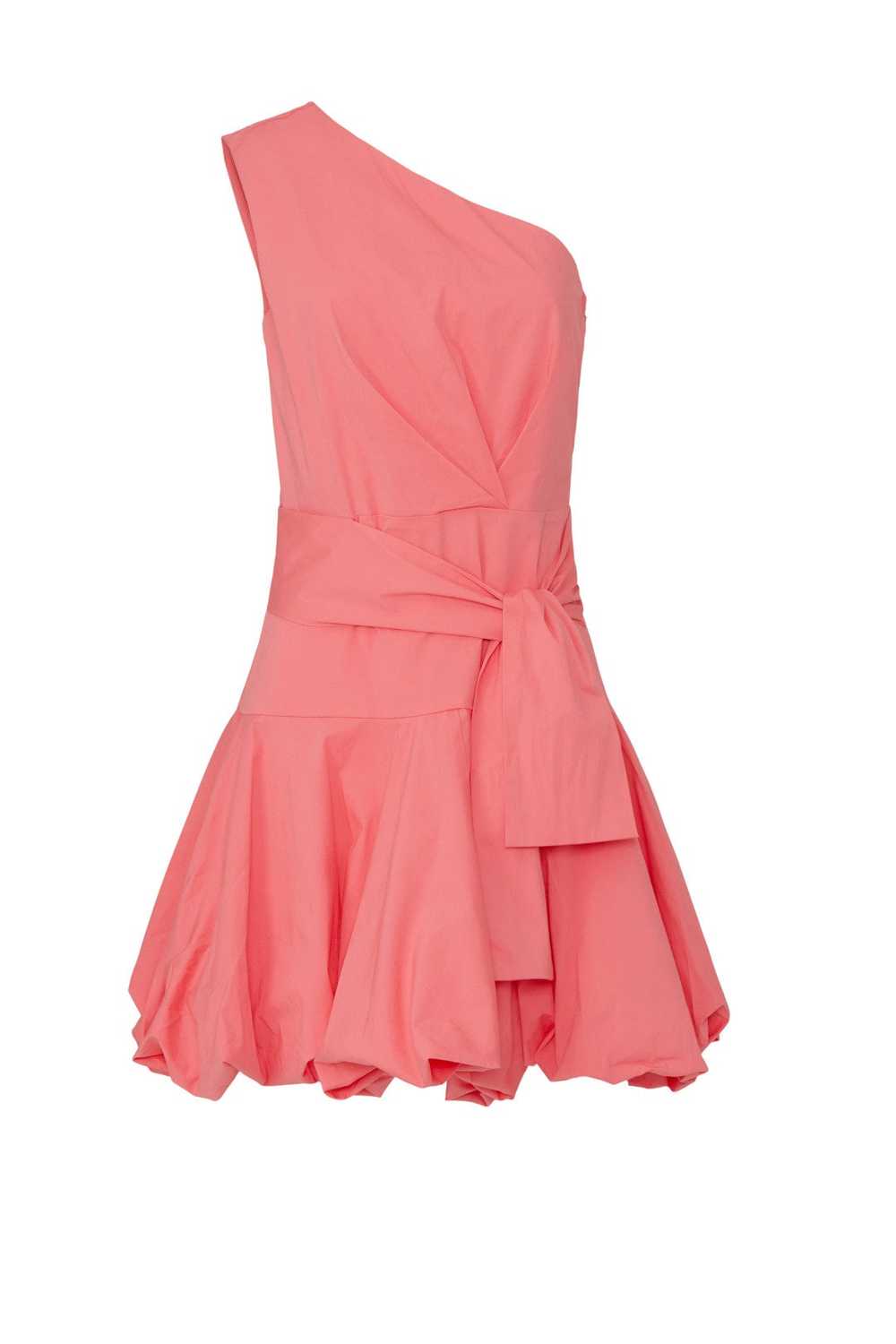 Derek Lam Collective Coral One Shoulder Puff Dress - image 5