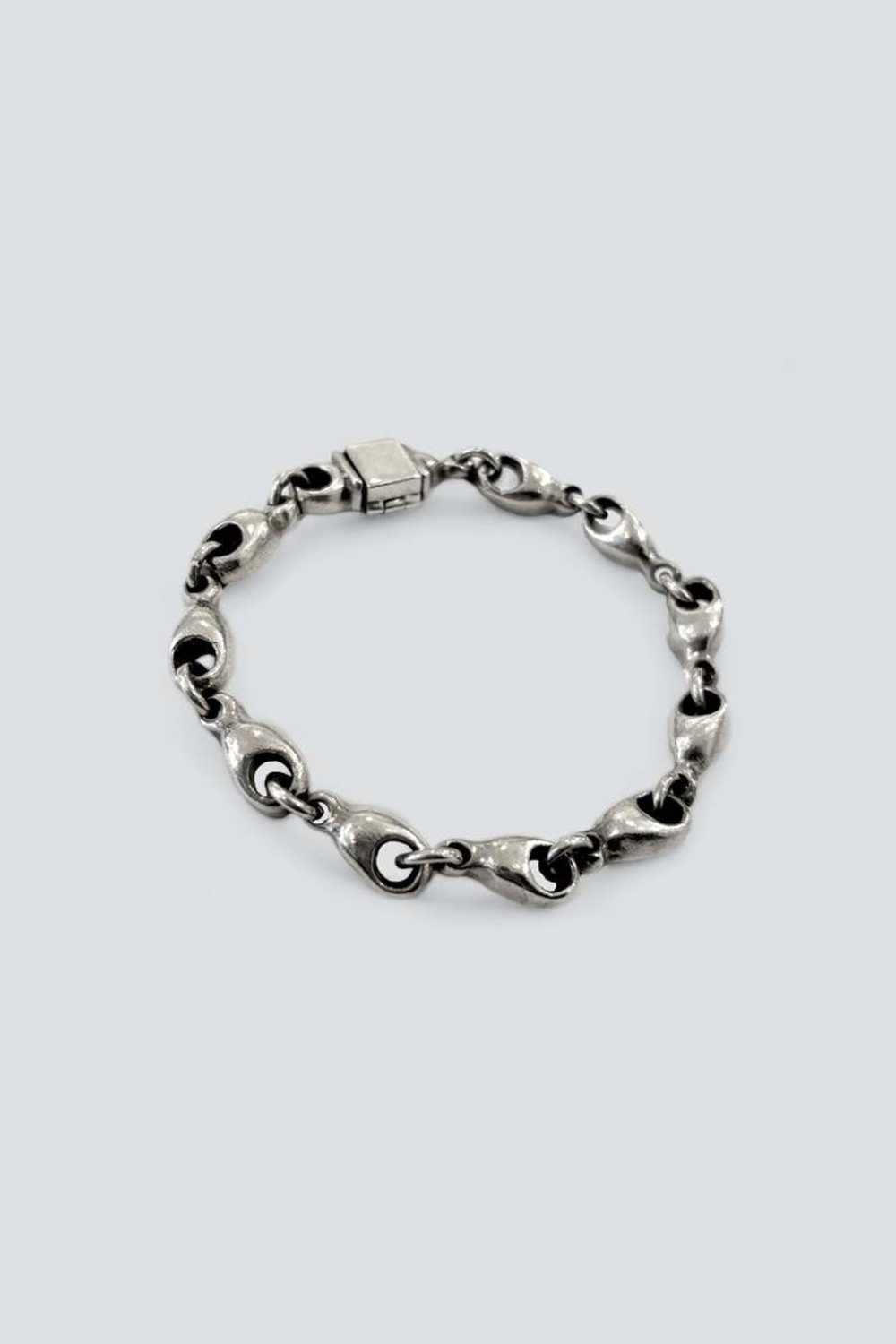 Sterling Silver Heavy Chub Link Bracelet - image 3