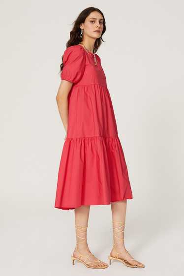 Peter Som Collective Puff Sleeve Tiered Dress