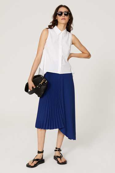 Peter Som Collective White Sleeveless Collared Blo