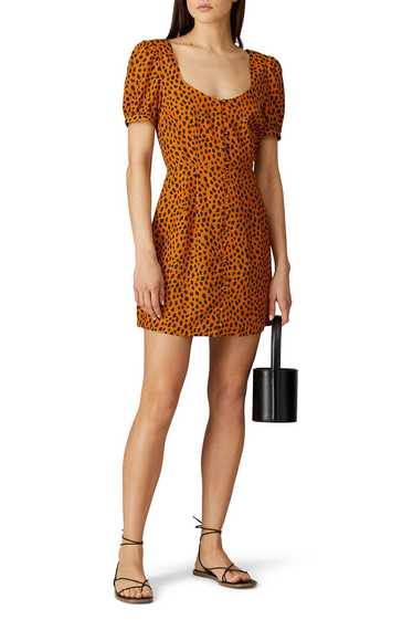 BB Dakota Leopard Puff Sleeve Dress