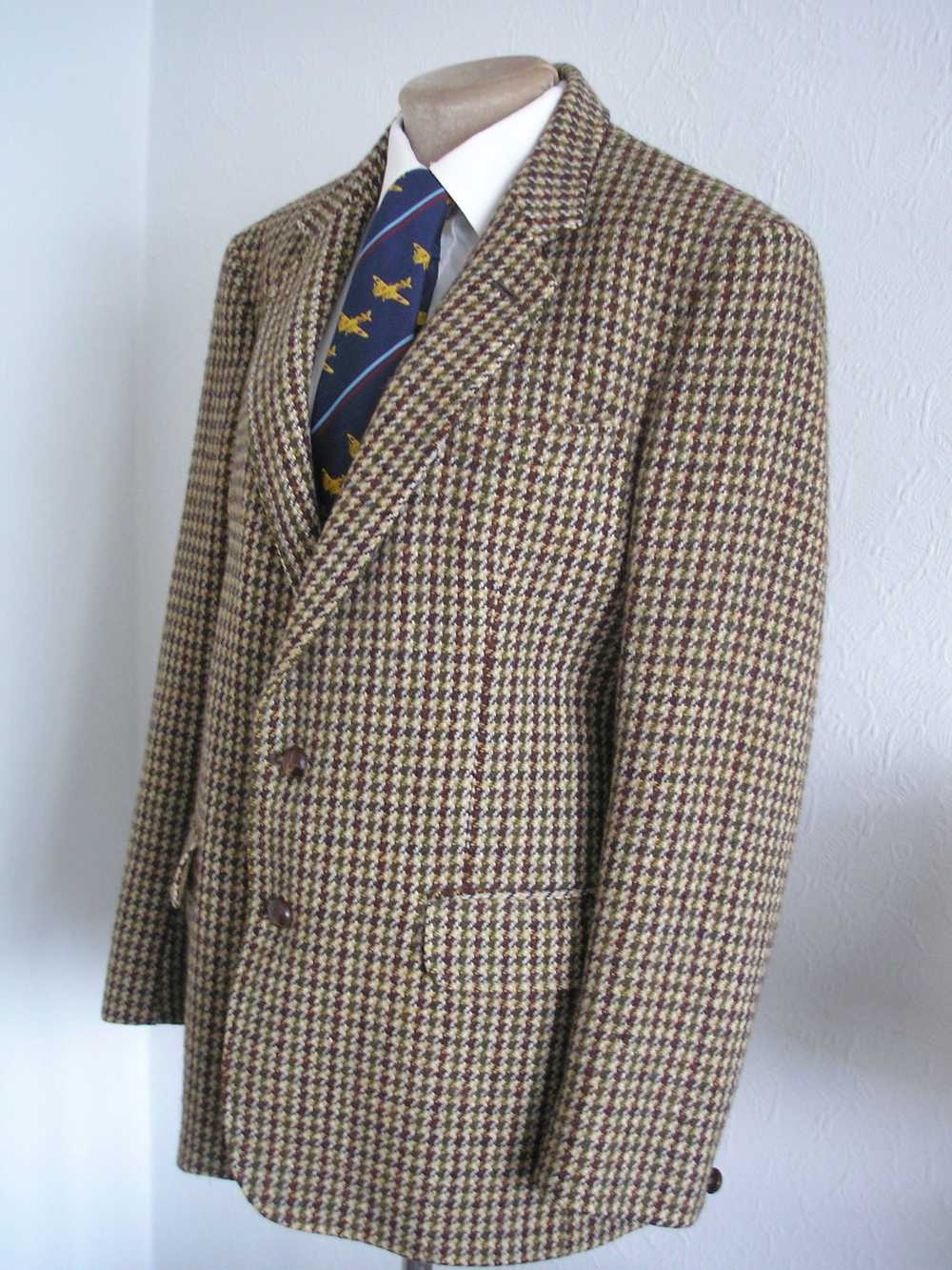 Vintage Pure Wool HARRIS TWEED Blazer - Dunn & Co… - image 1