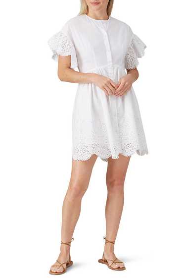 La Vie Rebecca Taylor Short Sleeve Eyelet Dress