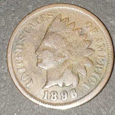 1896 INDIAN HEAD PENNY - image 1