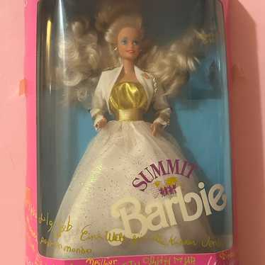 1991 Vintage Summit Barbie Gold and White Mattel … - image 1