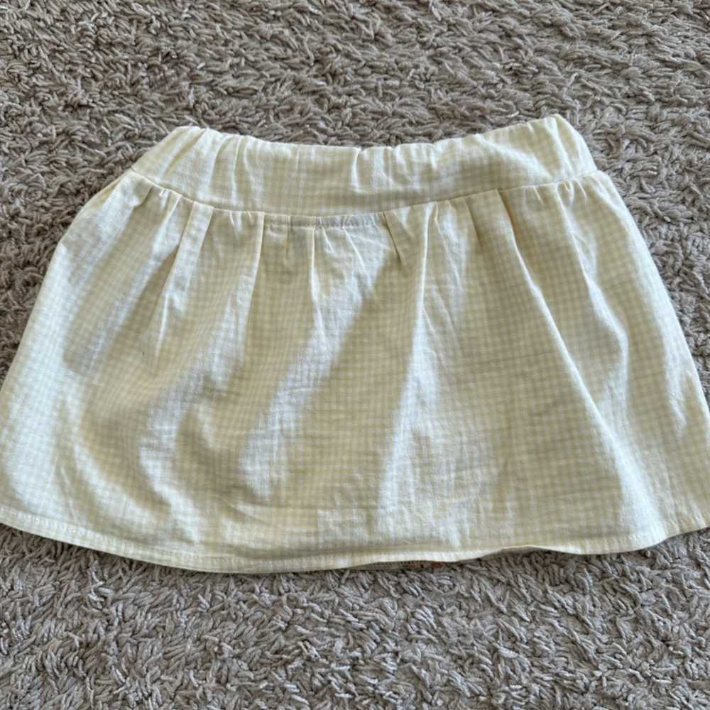 Cream Floral Rickrack Bow Skirt Girls Size: 3T - image 3