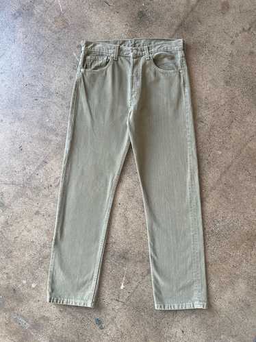 1990s Levi's 501 Faded Green Jeans 33" x 30"