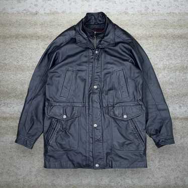 Vintage Wilsons Genuine Leather Jacket Jet Black L
