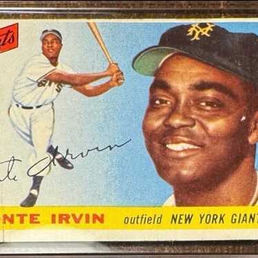 1955 TOPPS BASEBALL CARD #100 MONTE IRVIN NEW YORK