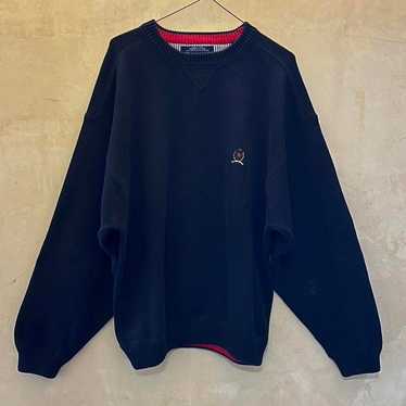 Vintage Tommy Hilfiger Sweater Oversized~Black~Kni