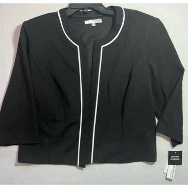 Macys 16 - Tailored 3/4 Sleeve Black Blazer with W