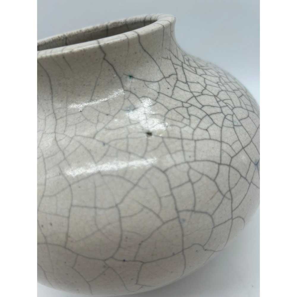 MCM Crackle Glaze Dryden Ceramic Glaze Vase - image 6