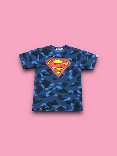 Bape Bape x Superman DC comics camo t-shirt