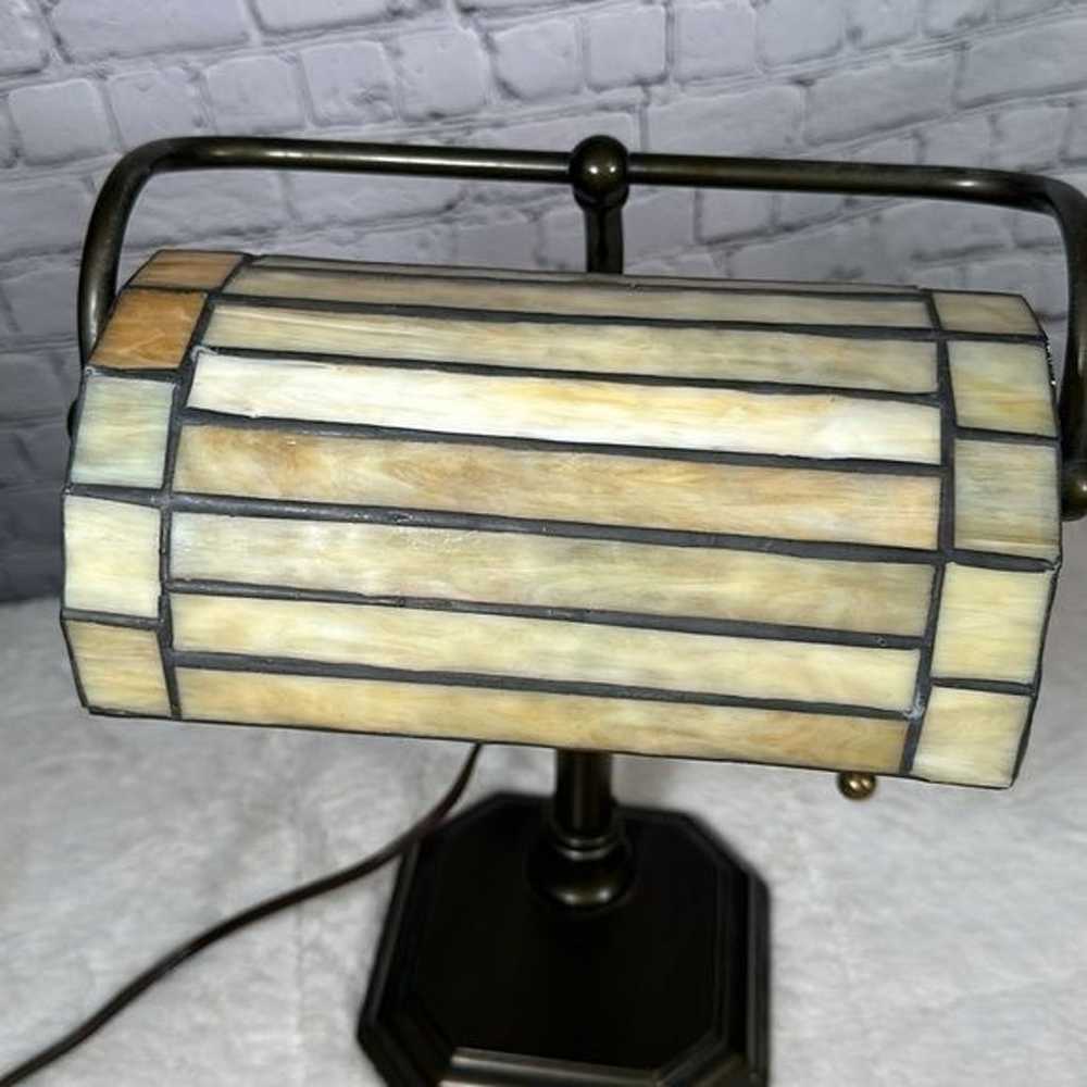 Bankers Lamp Tiffany Table Desk Lamp Stained Glas… - image 11