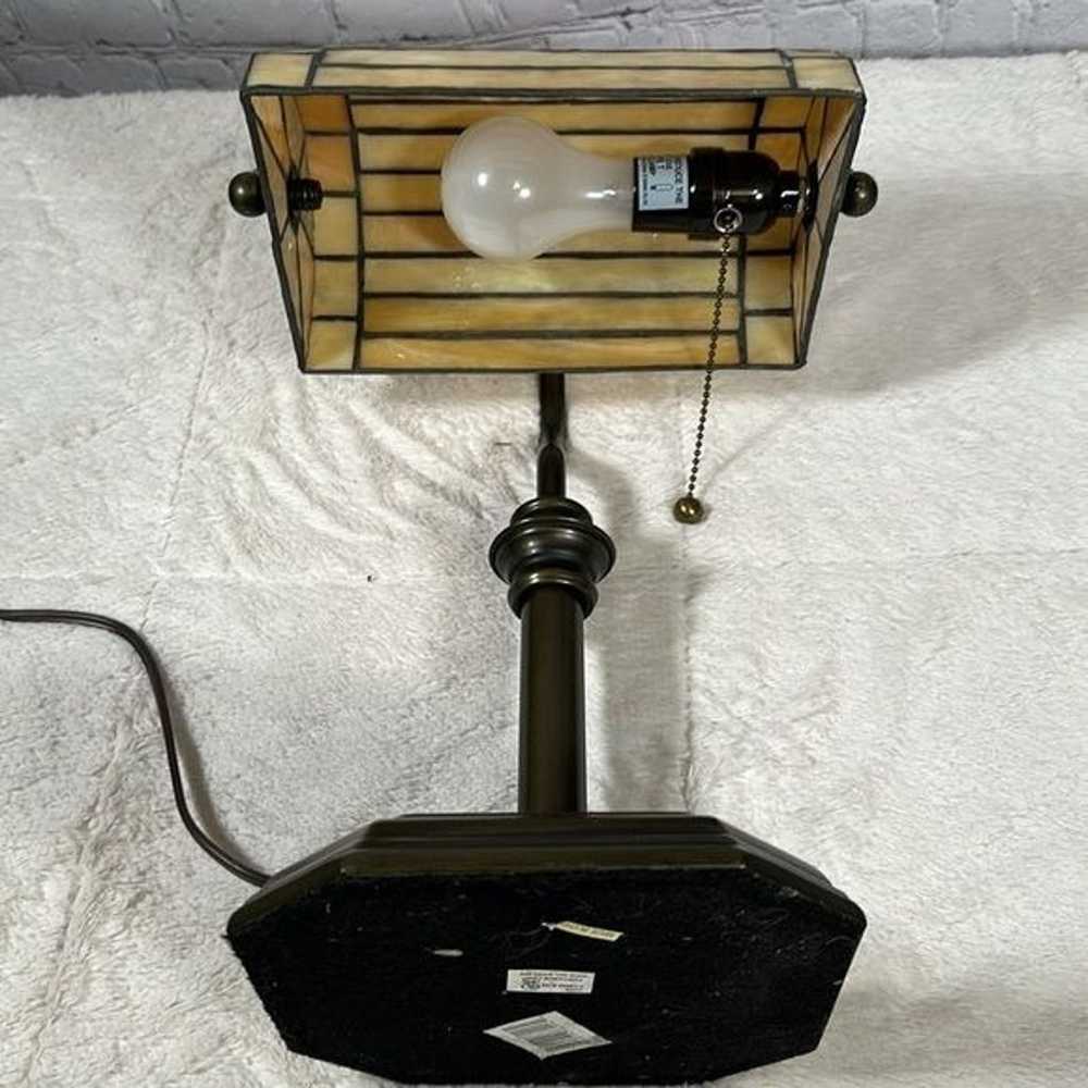 Bankers Lamp Tiffany Table Desk Lamp Stained Glas… - image 12