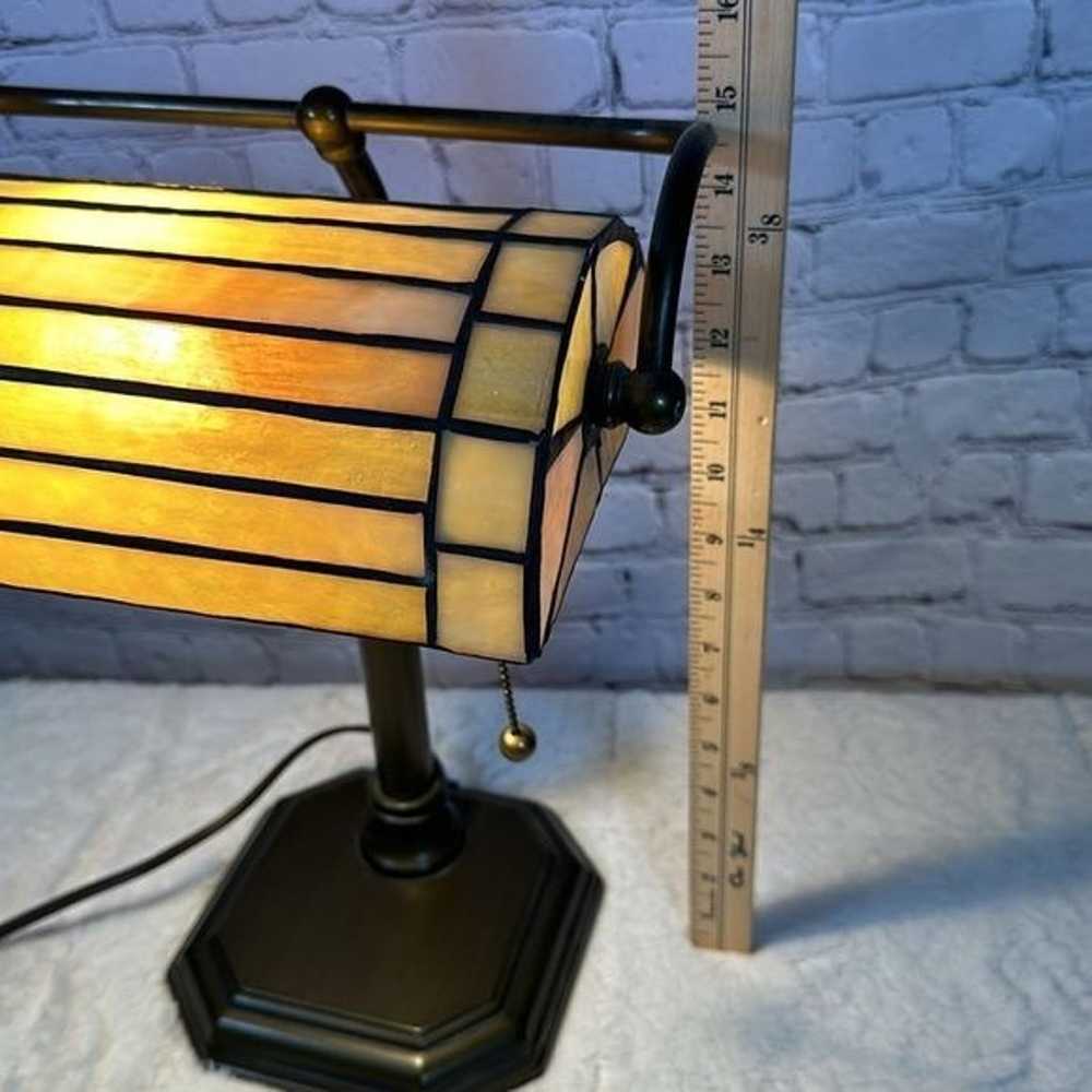 Bankers Lamp Tiffany Table Desk Lamp Stained Glas… - image 8