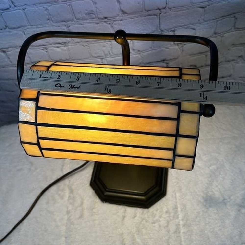 Bankers Lamp Tiffany Table Desk Lamp Stained Glas… - image 9