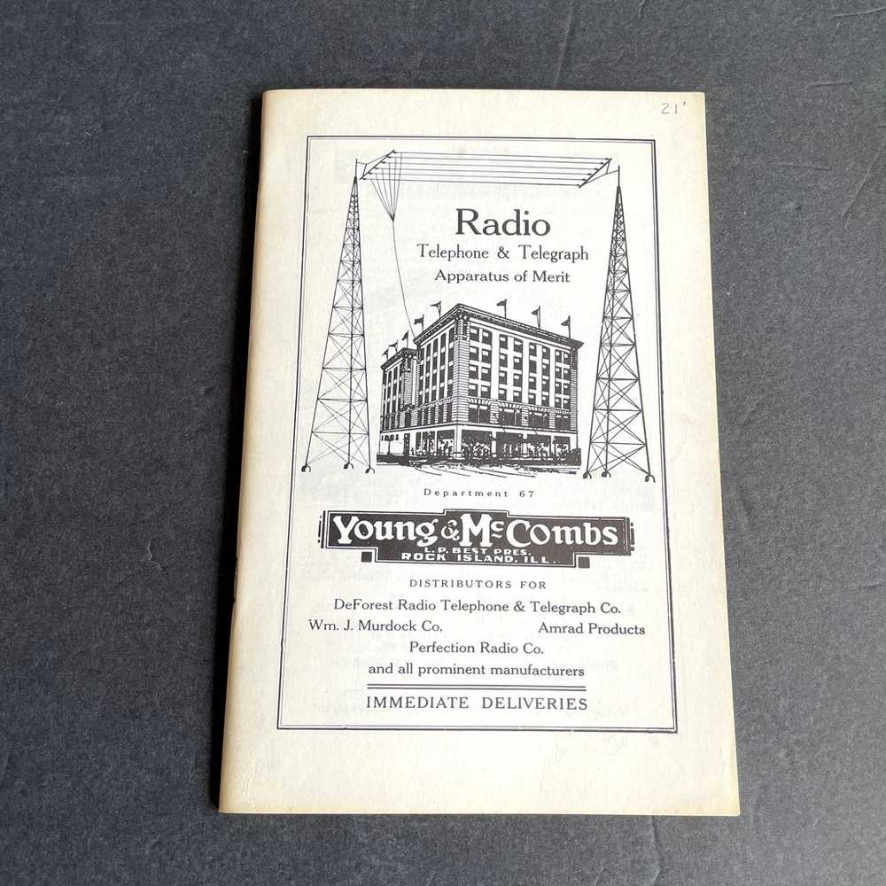 Radio Telephone & Telegraph Catalog 1920 Young Mc… - image 1