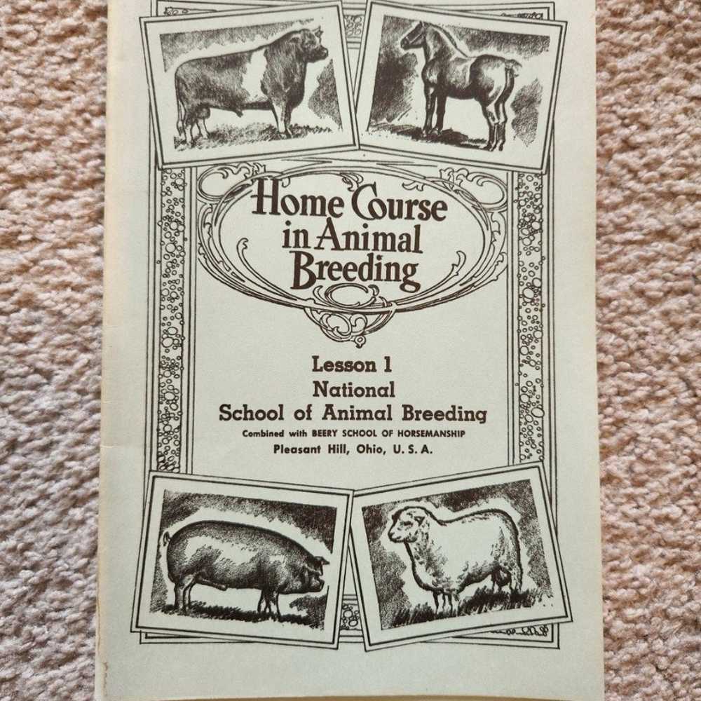 Vintage 1961 National School of Animal Breeding B… - image 2