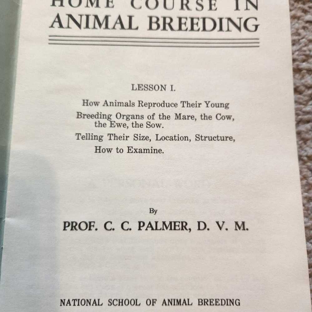 Vintage 1961 National School of Animal Breeding B… - image 4
