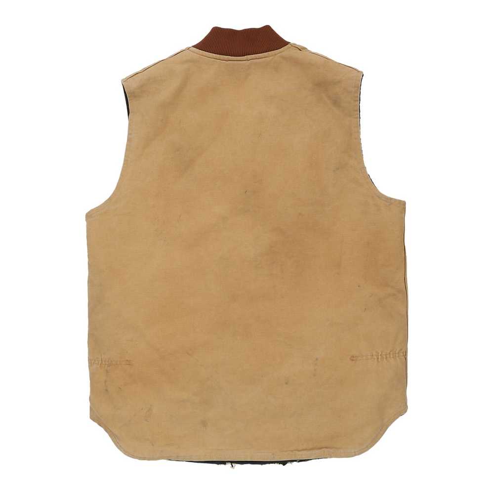 Heavily Worn Carhartt Gilet - Large Beige Cotton - image 2