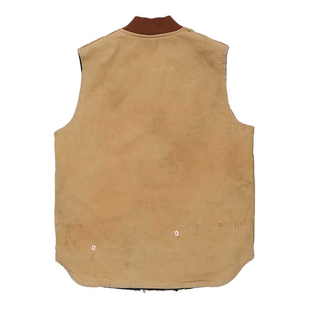 Heavily Worn Carhartt Gilet - Large Beige Cotton - image 4