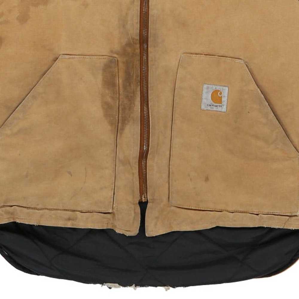 Heavily Worn Carhartt Gilet - Large Beige Cotton - image 6