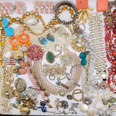 Huge Lot of Vintage Jewelry for Repair - Lot E