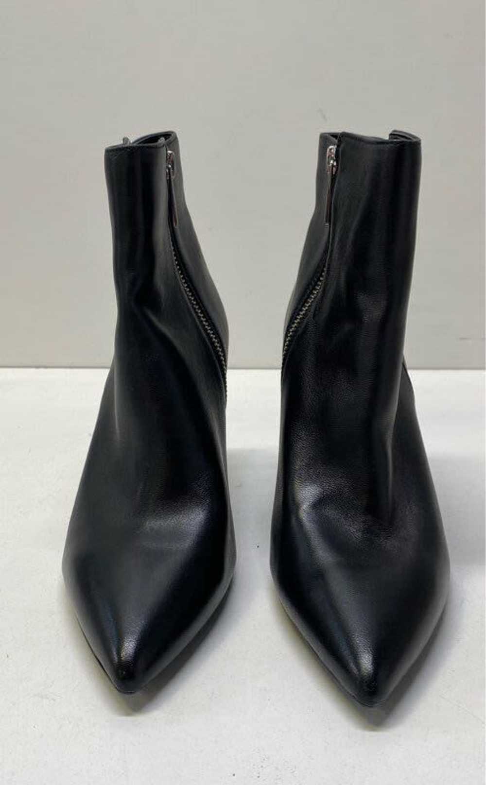 Michael Kors Leather Pointed Platform Boots Black… - image 3