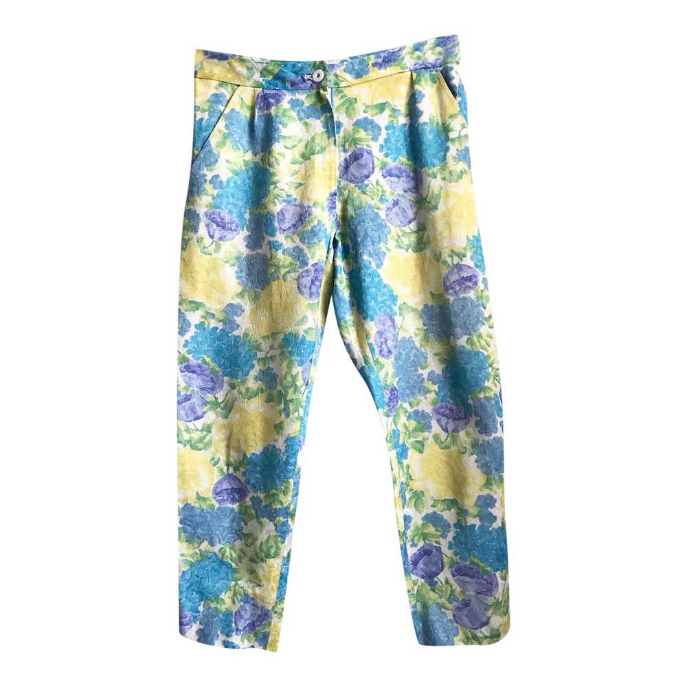 Pantalon à fleurs - image 1