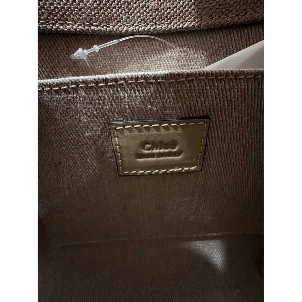 Chloé Woody linen handbag - image 3