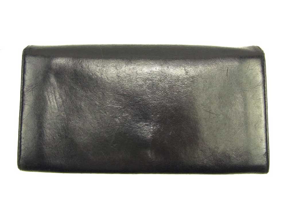 Fendi Long Wallet Zippered Black Leather Storage … - image 2