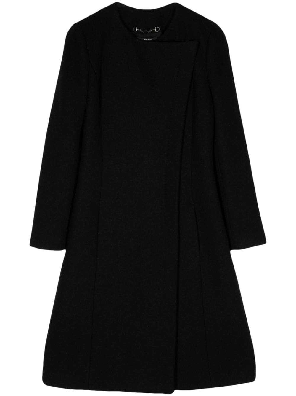 Gucci Pre-Owned 1990-2000s wool long coat - Black - image 1