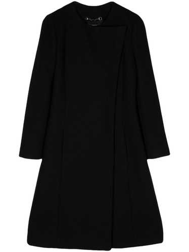 Gucci Pre-Owned 1990-2000s wool long coat - Black - image 1