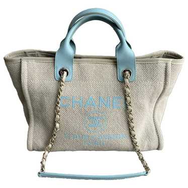 Chanel Deauville cloth tote - image 1