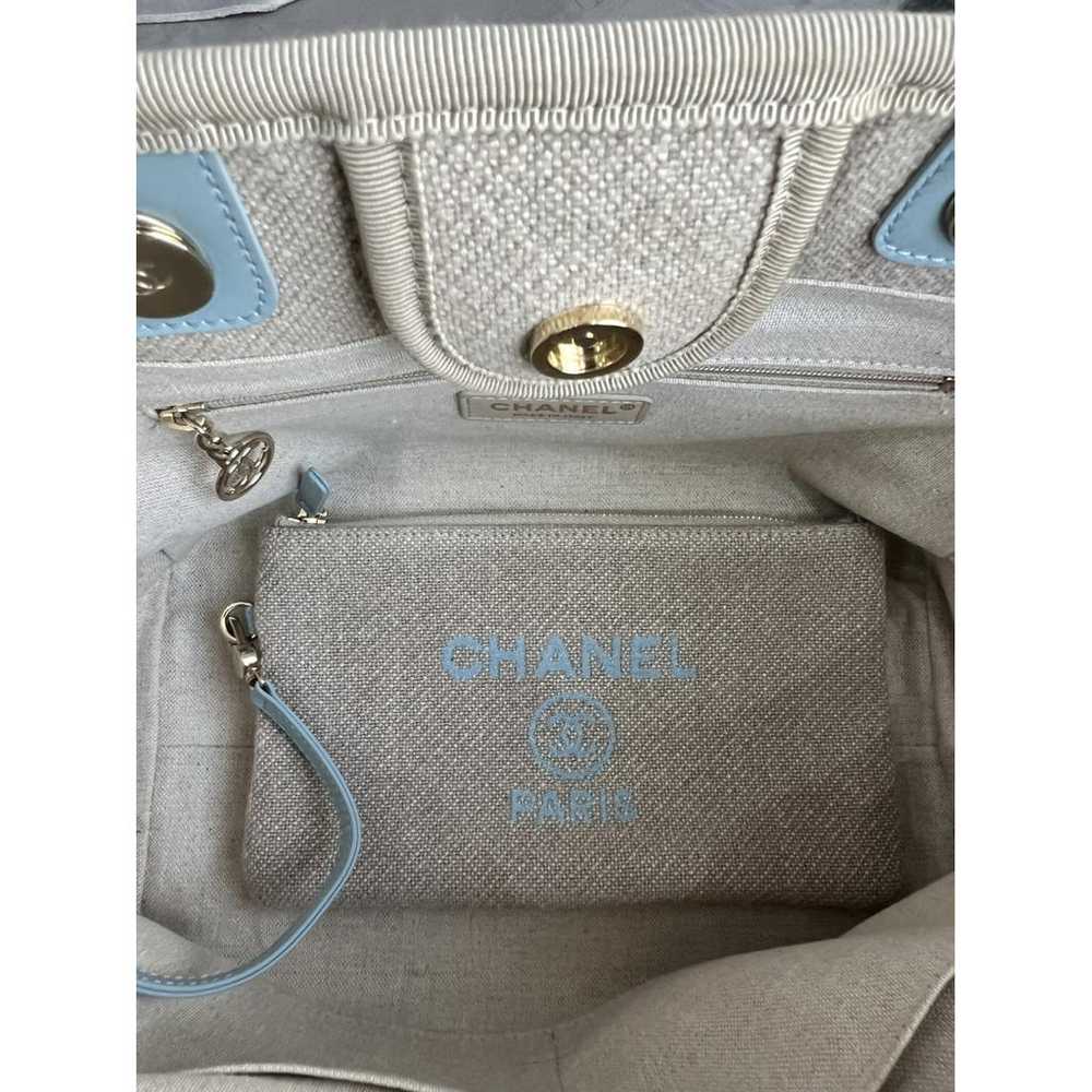 Chanel Deauville cloth tote - image 8