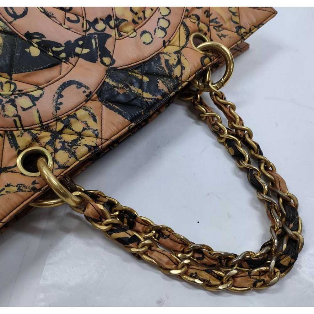 Chanel Vintage Cc Chain leather tote - image 6