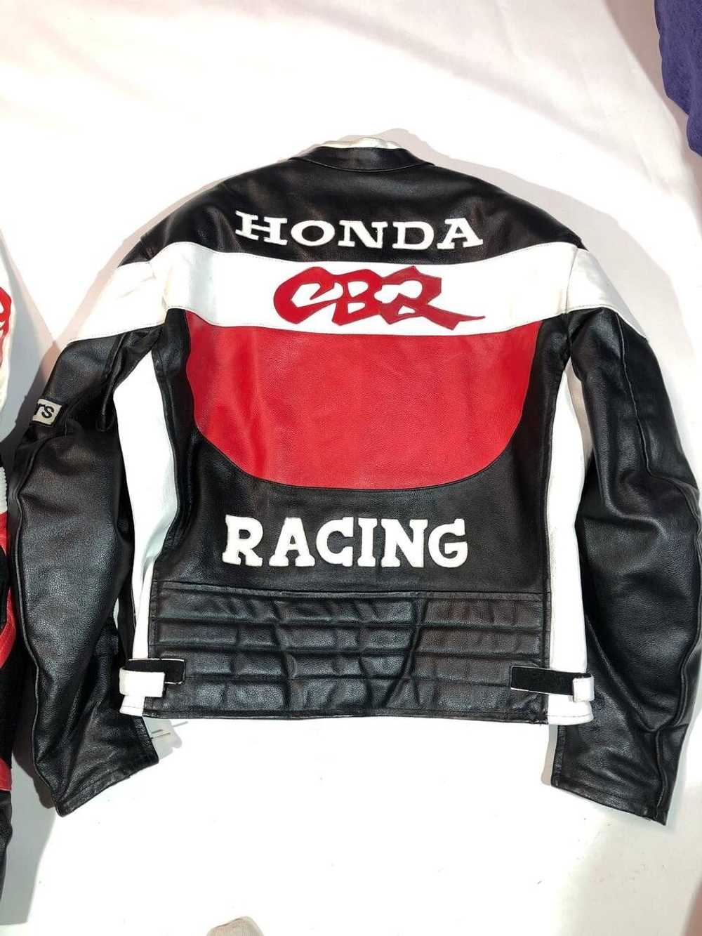 Genuine Leather × Honda × Racing Honda Vintage Mo… - image 10