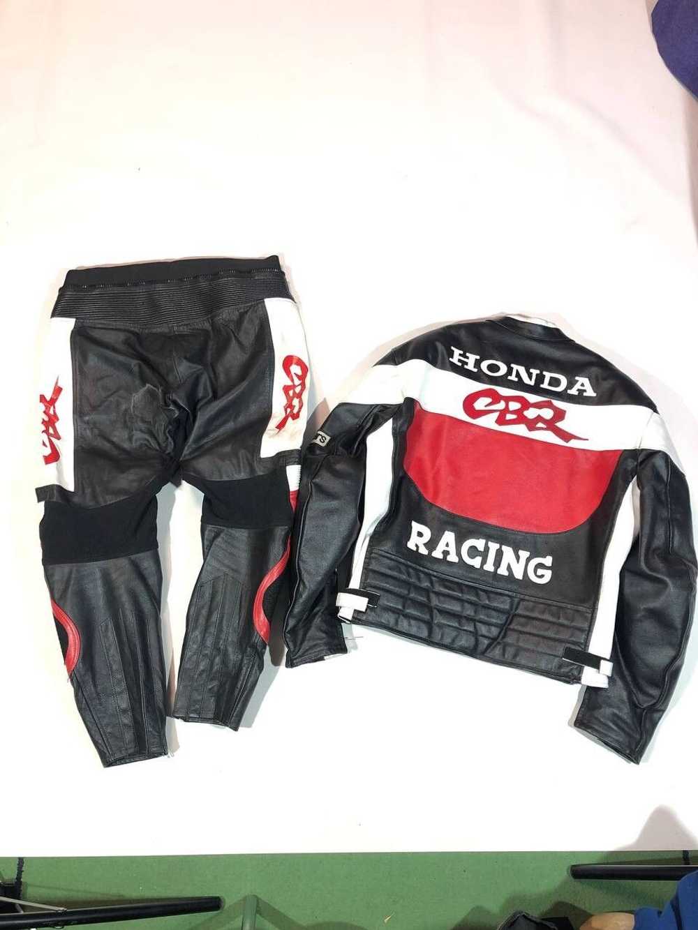 Genuine Leather × Honda × Racing Honda Vintage Mo… - image 9