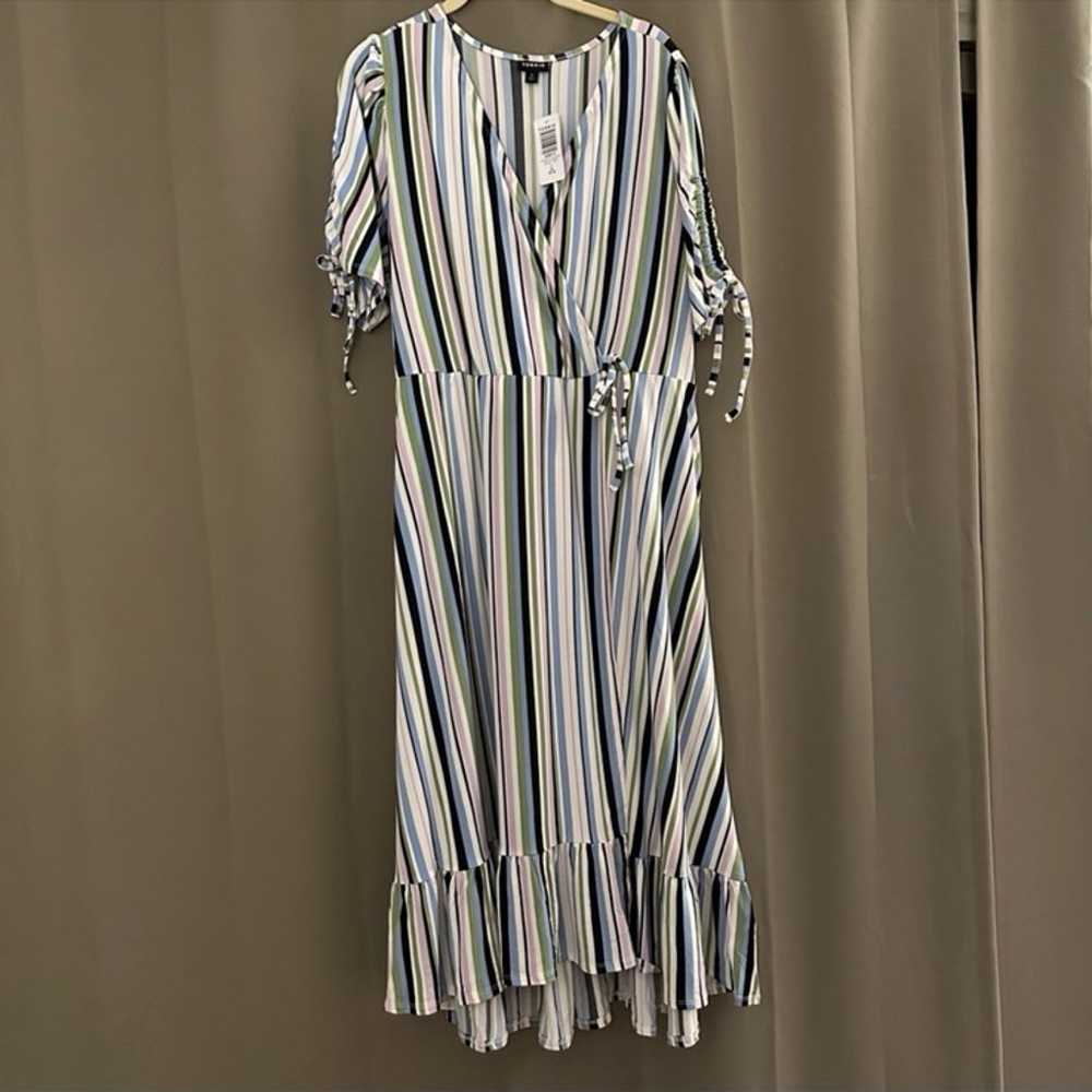 NWT Torrid Midi Studio Knit Wrap Dress Size 2 (2X… - image 8