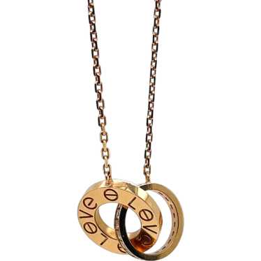 Cartier 18K Rose Gold Love Diamond Necklace