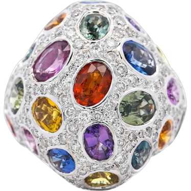 9.31 CTTW Mixed Color Sapphire, Amethyst, Garnet,… - image 1