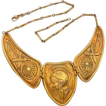 Roman Empire Revival Statement Necklace 18K Gold