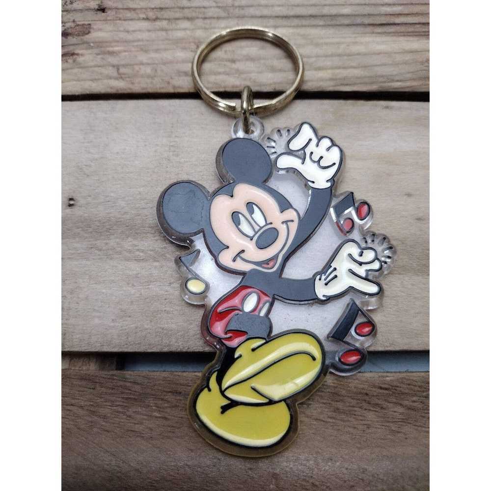 Vintage Plastic Mickey Mouse Dancing Keychain Dis… - image 2