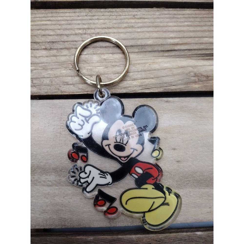 Vintage Plastic Mickey Mouse Dancing Keychain Dis… - image 3