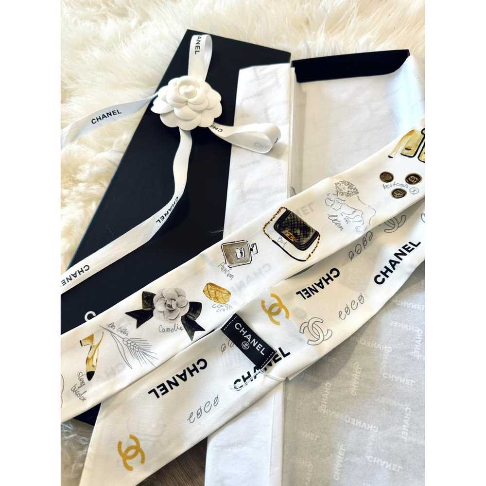 Chanel Silk scarf - image 10