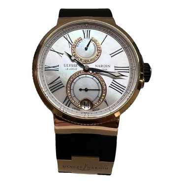 Ulysse Nardin Marine Chronographe pink gold watch